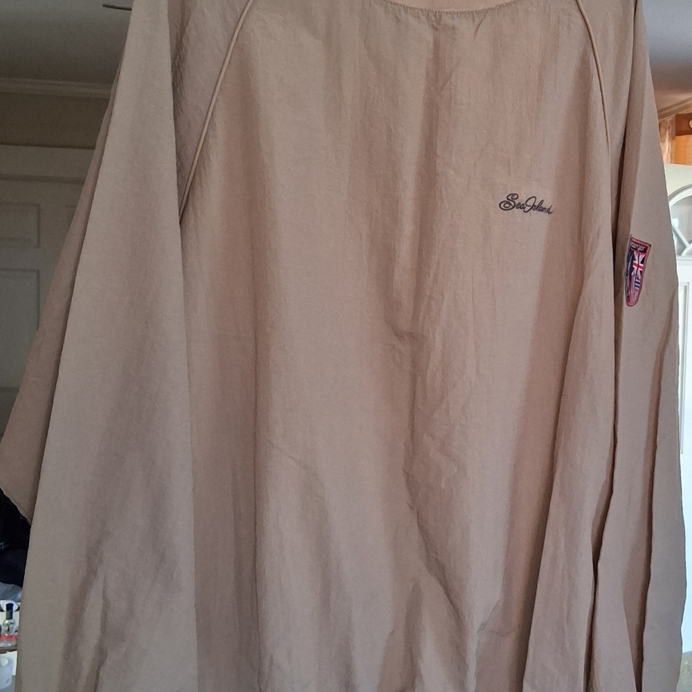 Vintage Sea Island Pullover Jacket with logo. Size XXL Minor Wear